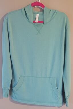 Women's teal hoodie size small with pocket by L.A.T. Live And Tell